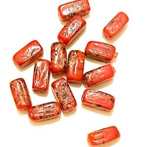 Freckled Glass Beads